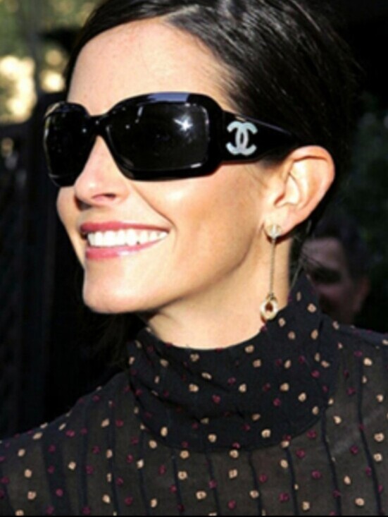 CHANEL Accessories - CHANEL Black Sunglasses with White CC Logo Mother Of Pearl. AUTHENTIC.